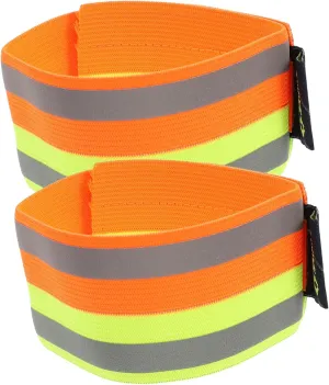 GANAZONO 2Pcs Reflective Outdoor Safety Bands High Visibility Straps for Running Jogging Hiking Essential Gear for Nighttime Activity Keeps You Safe from Motorists