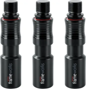 Gator Frameworks Microphone Clip Quick Release - Stand Attachment, 3 pack (GFW-MIC-QRTOP3PK)