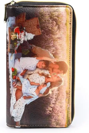 Gemszoo Custom Photo Wallet Personalized Pu Leather Picture Zipper Purse Credit Card Clutch (Large)