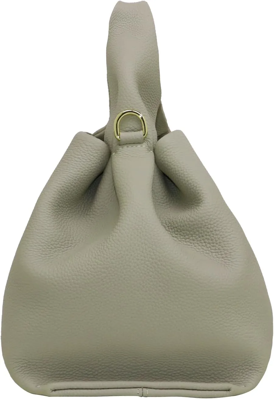 Genuine Leather Retro Shoulder Crossbody Bag for Women, Chic Dumpling Bag and Cute Cloud Handbag for Women