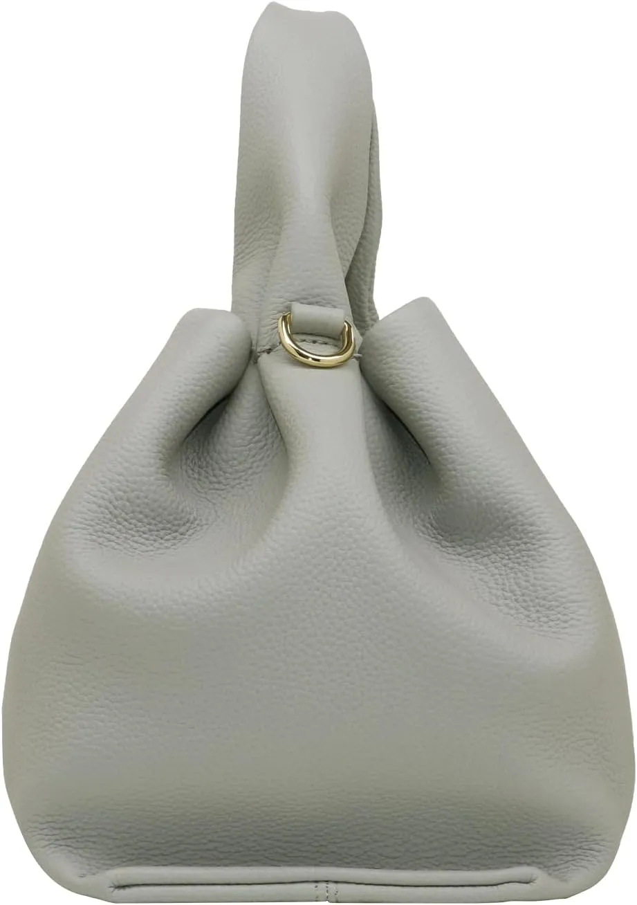 Genuine Leather Retro Shoulder Crossbody Bag for Women, Chic Dumpling Bag and Cute Cloud Handbag for Women