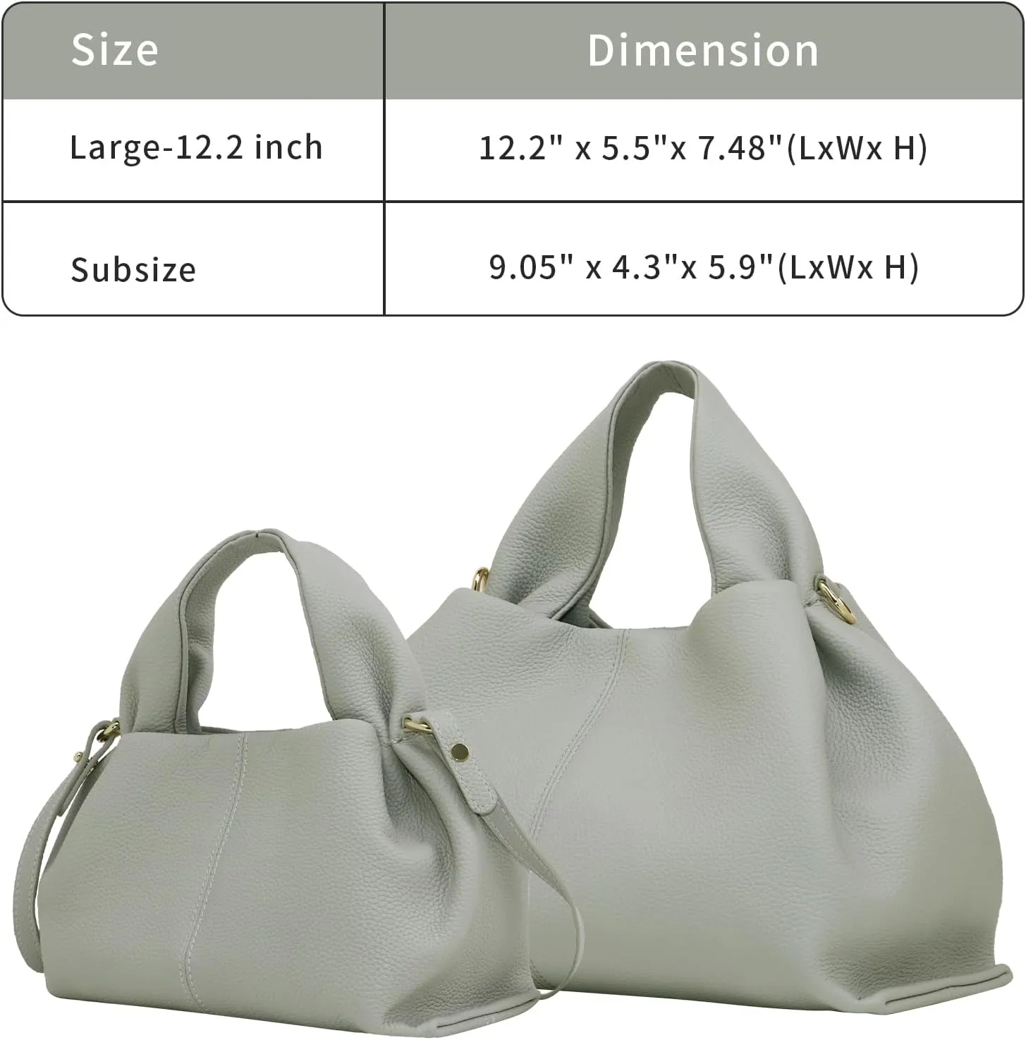 Genuine Leather Retro Shoulder Crossbody Bag for Women, Chic Dumpling Bag and Cute Cloud Handbag for Women