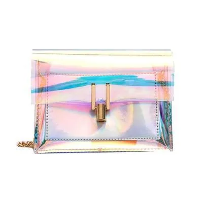GEONYIEEK™ Transparent Modern Colored Purse