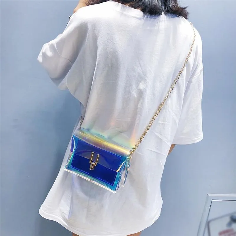 GEONYIEEK™ Transparent Modern Colored Purse