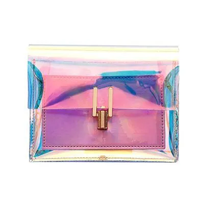 GEONYIEEK™ Transparent Modern Colored Purse