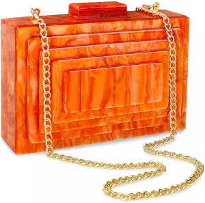Gets Acrylic Clutch Purses for Women Evening Bag Eyes Multicolor Perspex Box Clutch Glitter Purse Handbags Crossbody Bag