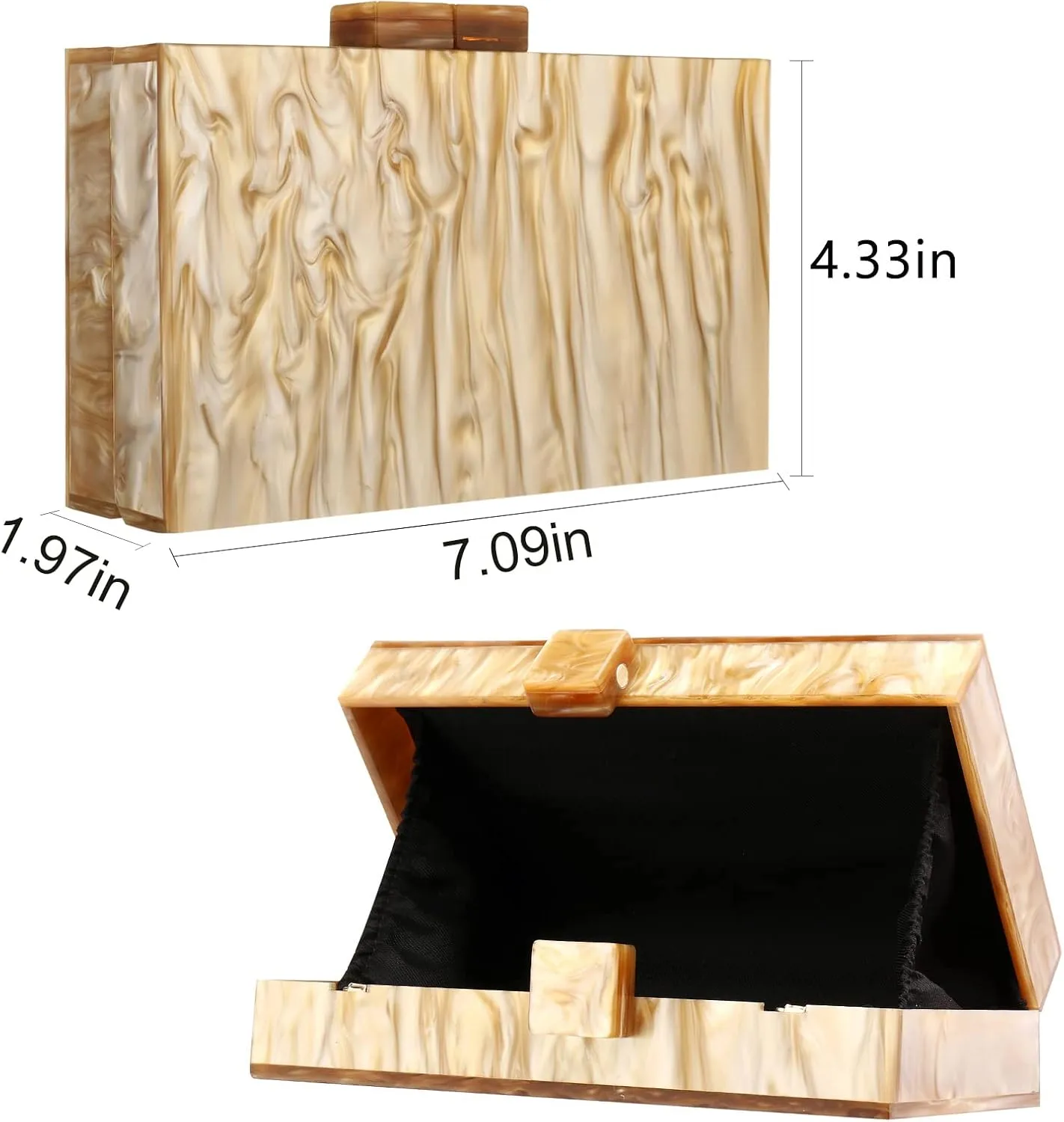 Gets Acrylic Clutch Purses for Women with Marbling Purses and Handbags Elegant Banquet Evening Crossbody Bag