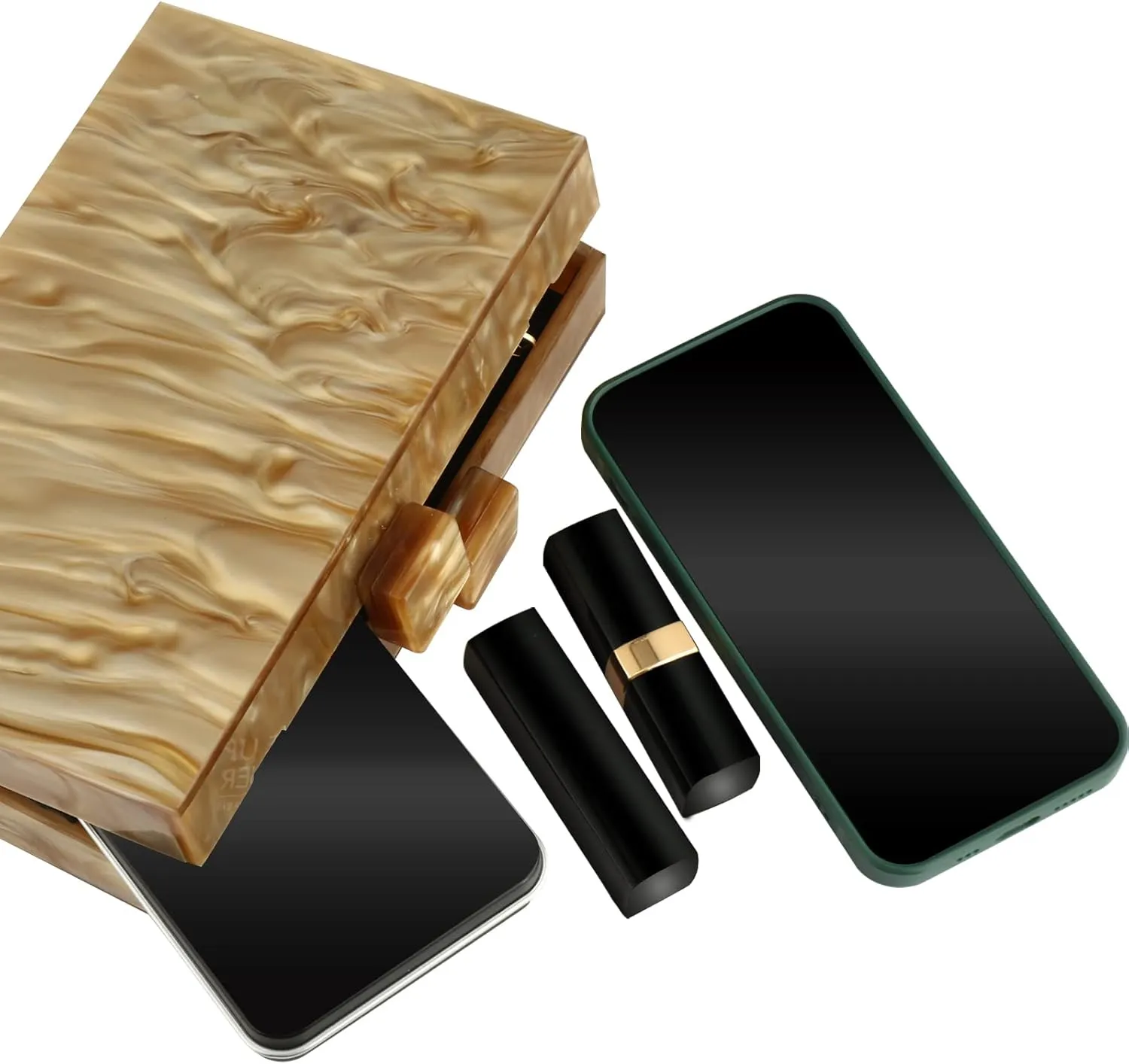 Gets Acrylic Clutch Purses for Women with Marbling Purses and Handbags Elegant Banquet Evening Crossbody Bag
