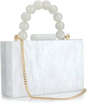 Gets Acrylic Clutch Purses for Women with Marbling Purses and Handbags Elegant Banquet Evening Crossbody Bag