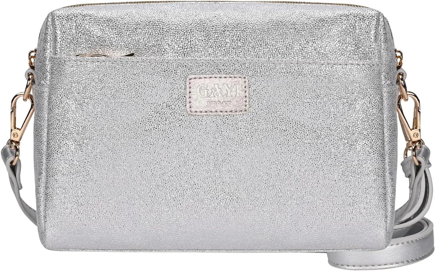 Glitter Crossbody Bags for Women, Sparkle Shoulder Handbags with Chain, Ladies Clutch Purses with Zipper Closure