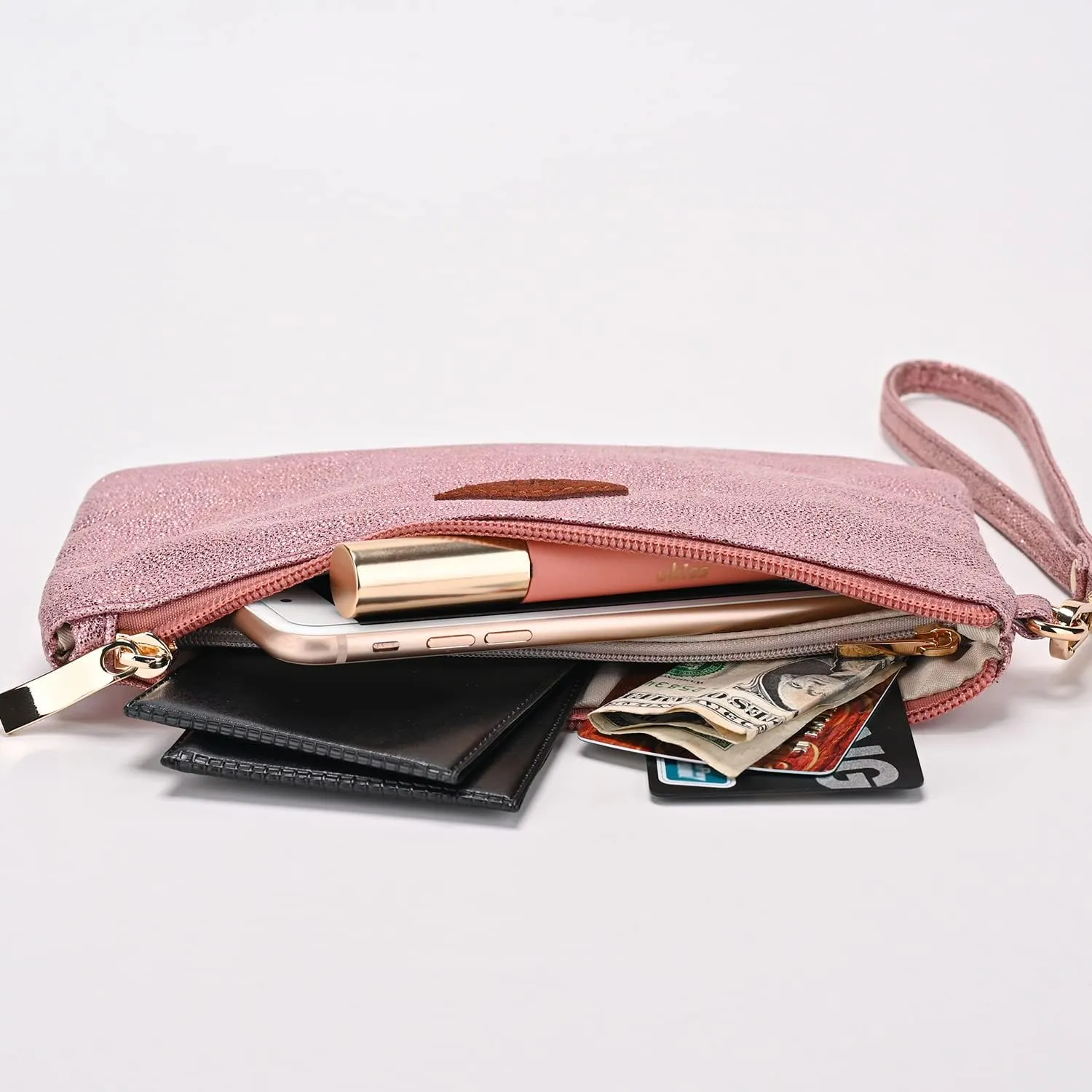 GM LIKKIE Wristlet Purse for Women, Evening Clutch Purse with strap for Party and Prom, Beach Bag for Summer