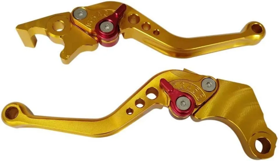 Gold CNC 6 Position Shorty Brake Clutch Lever for HYOSUNG GT250R 2006 2007 2008
