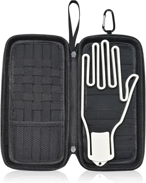 Golf Glove Holder Case, Golf Bag Organizer Hard Protective Case with Glove Shaper,Pocket & Slots Store Golf Accessories and Personal Items Multifunctional Storage Golf Bag Gift for Men Women Golfers