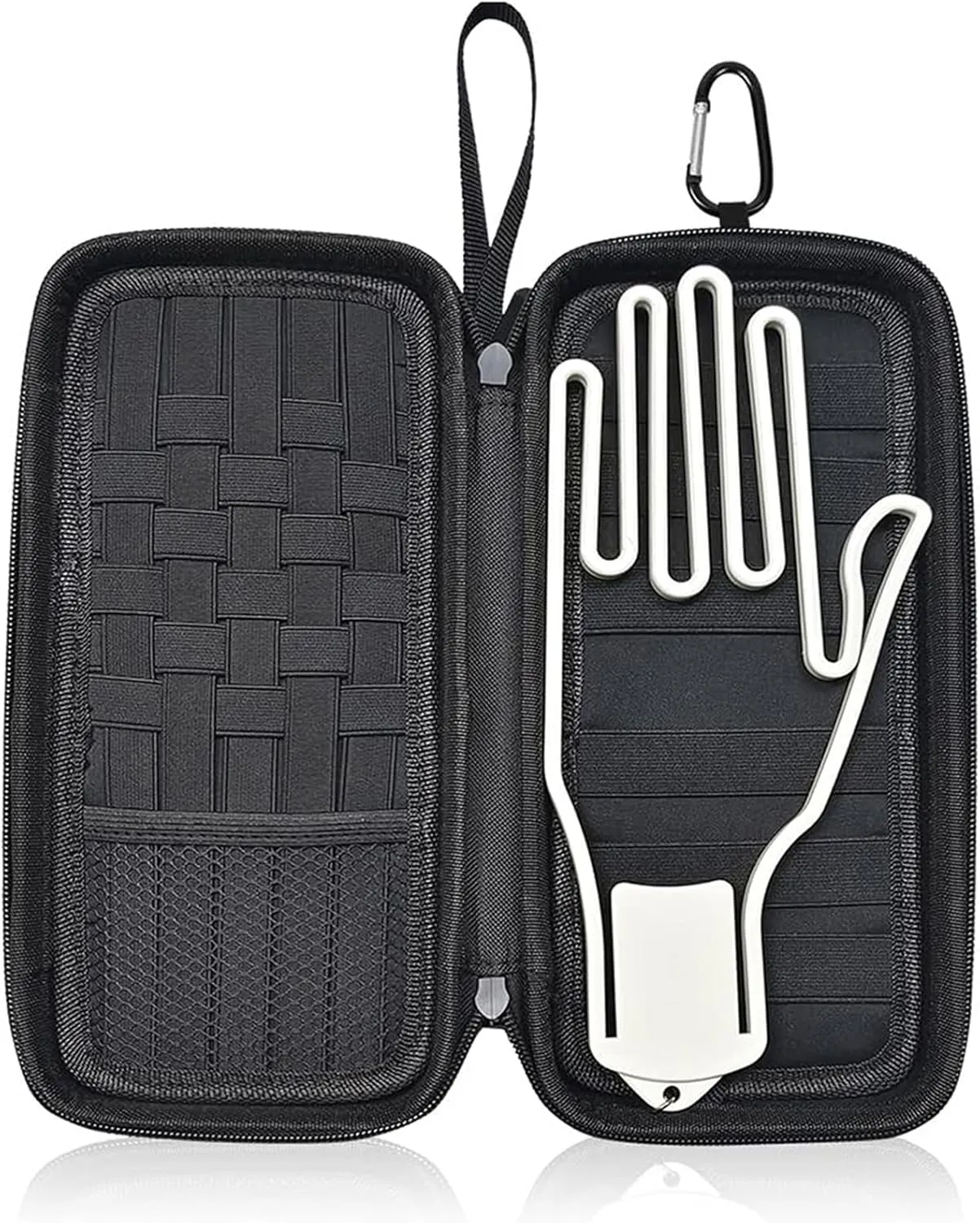Golf Glove Holder Case, Golf Bag Organizer Hard Protective Case with Glove Shaper,Pocket & Slots Store Golf Accessories and Personal Items Multifunctional Storage Golf Bag Gift for Men Women Golfers