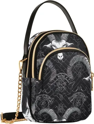 Gothic Goat Heads Small Crossbody Bags for Women Cell Phone Shoulder Purse Handbags Wallet 21216622