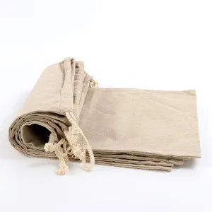 grandtobuy 5 Pack Large Size Homemade Bread Bags Linen Bag Reusable Food Storage Housewarming Wedding Gift Storage 11.8" x 15.7 "