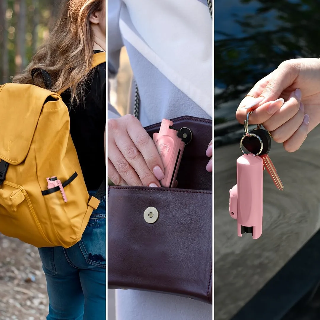 Guard Dog Security Pepper Spray Self Defense for Women, Men, OC Spray, AccuFire World’s Only Laser Sight Pepper Spray Keychain with Belt Clip for Quick Access, 16 Feet Range