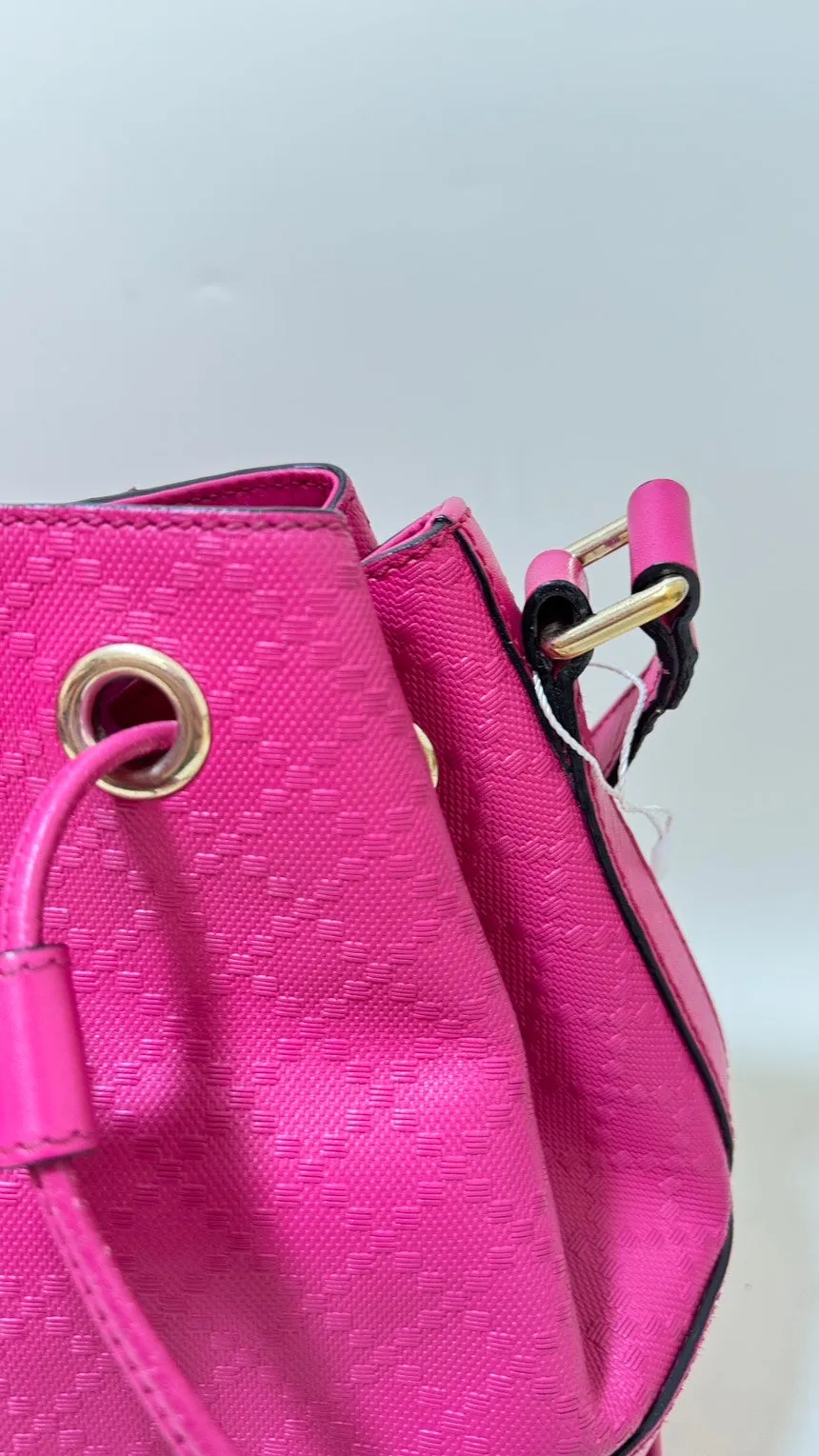 Gucci Preloved Pink Monogram Bucket Bag