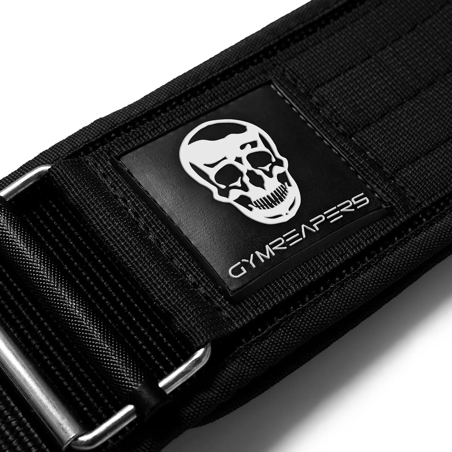 Gymreapers Quick Locking Weightlifting Belt for Bodybuilding, Powerlifting, Cross Training - 4 Inch Neoprene with Metal Buckle - Adjustable Olympic Lifting Back Support