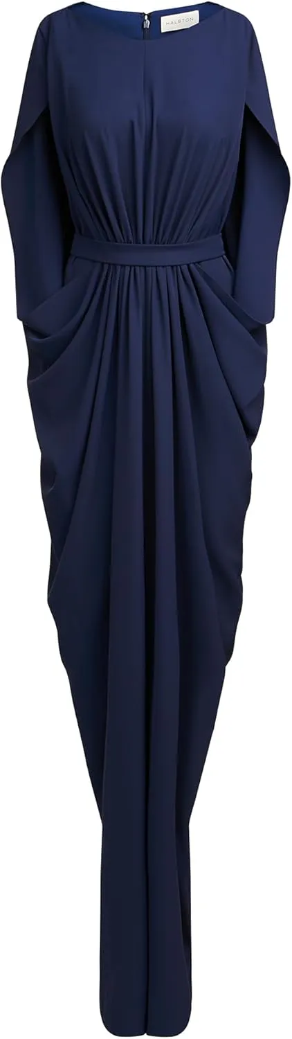 HALSTON Women's Starla Gown in Fluid Crepe