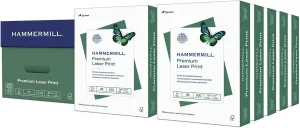Hammermill Printer Paper, Premium Laser Print 24 lb, 8.5 x 11-10 Ream (5000 Sheets) - 98 Bright, Made in the USA, 104604C