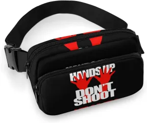 Hand Up Dont Shoot Crossbody Fanny Pack Waterproof Waist Bag Unisex Belt Bag
