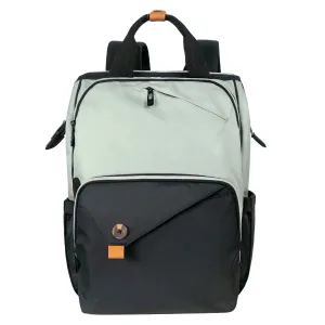 Hap Tim Diaper Bag Backpack,Large Capacity Travel Back Pack Maternity Baby Nappy Changing Bags, Double Compartments with Stroller Straps,Waterproof, Mint Green Black(US7340-GB)