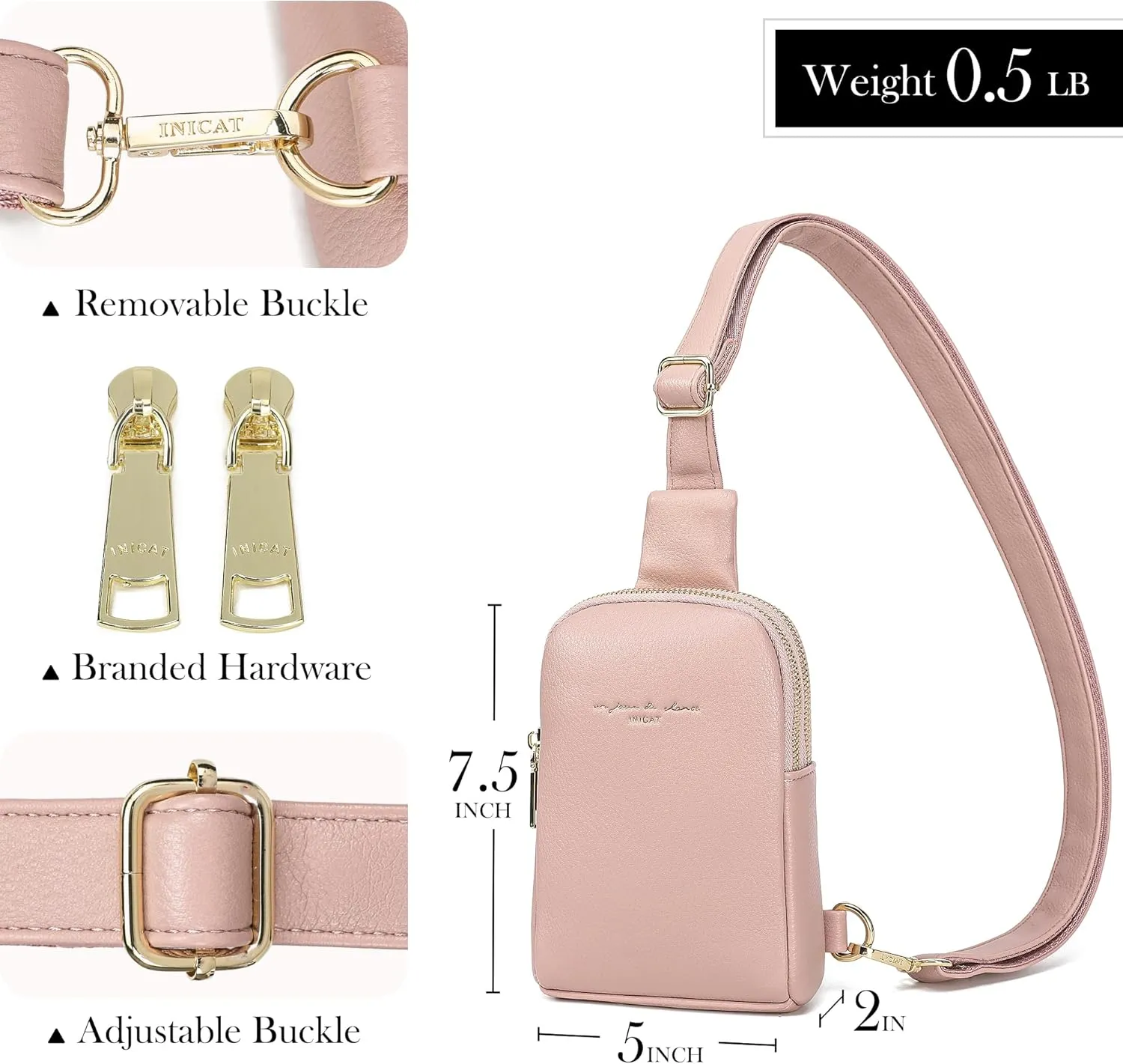 Haytijoe Small Crossbody Sling Bag for Women Travel Purses Anti Theft Cross Body Bag for Woman Fanny Packs