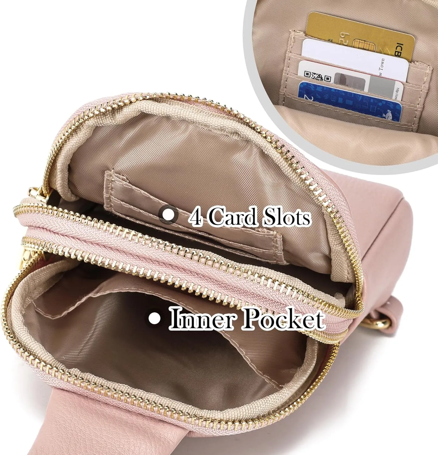 Haytijoe Small Crossbody Sling Bag for Women Travel Purses Anti Theft Cross Body Bag for Woman Fanny Packs