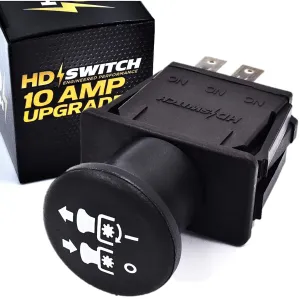 HD Switch - 10 AMP Upgrade - 5022180 5022180SM 1722887SM Blade Clutch PTO Switch fits Ferris Snapper Simplicity Snapper Pro