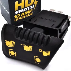 HD Switch 10 AMP Upgrade Blade Clutch PTO Switch fits John Deere AM135131 X300 X304 X305 X310 X320 X324 X340 X360 X500 X520 X530 X534 X540 AM141536 Clutch