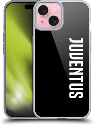 Head Case Designs Officially Licensed Juventus Football Club Logotype Lifestyle 2 Soft Gel Case [Military Grade Protection] Compatible with Apple iPhone 15