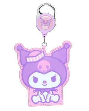 Hello Kitty and Friends Snack Shop Kuromi Retractable ID Badge Holder Lanyard