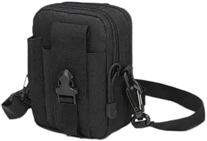Heyqie(TM) 1000D Nylon [Upgrated] Outdoor Big Capacity Tactical MOLLE Holster EDC Carry Accessory Tool Waist Bag Belt Pack Pouch Case with Shoulder Strap for Smart Phones & Accessories