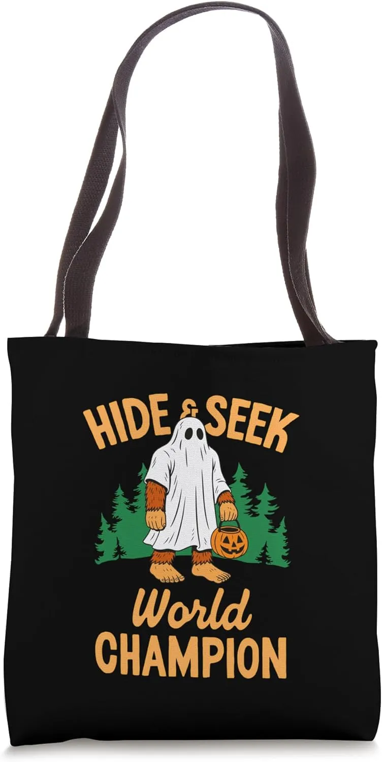 Hide & Seek World Champion Bigfoot Ghost Tote Bag