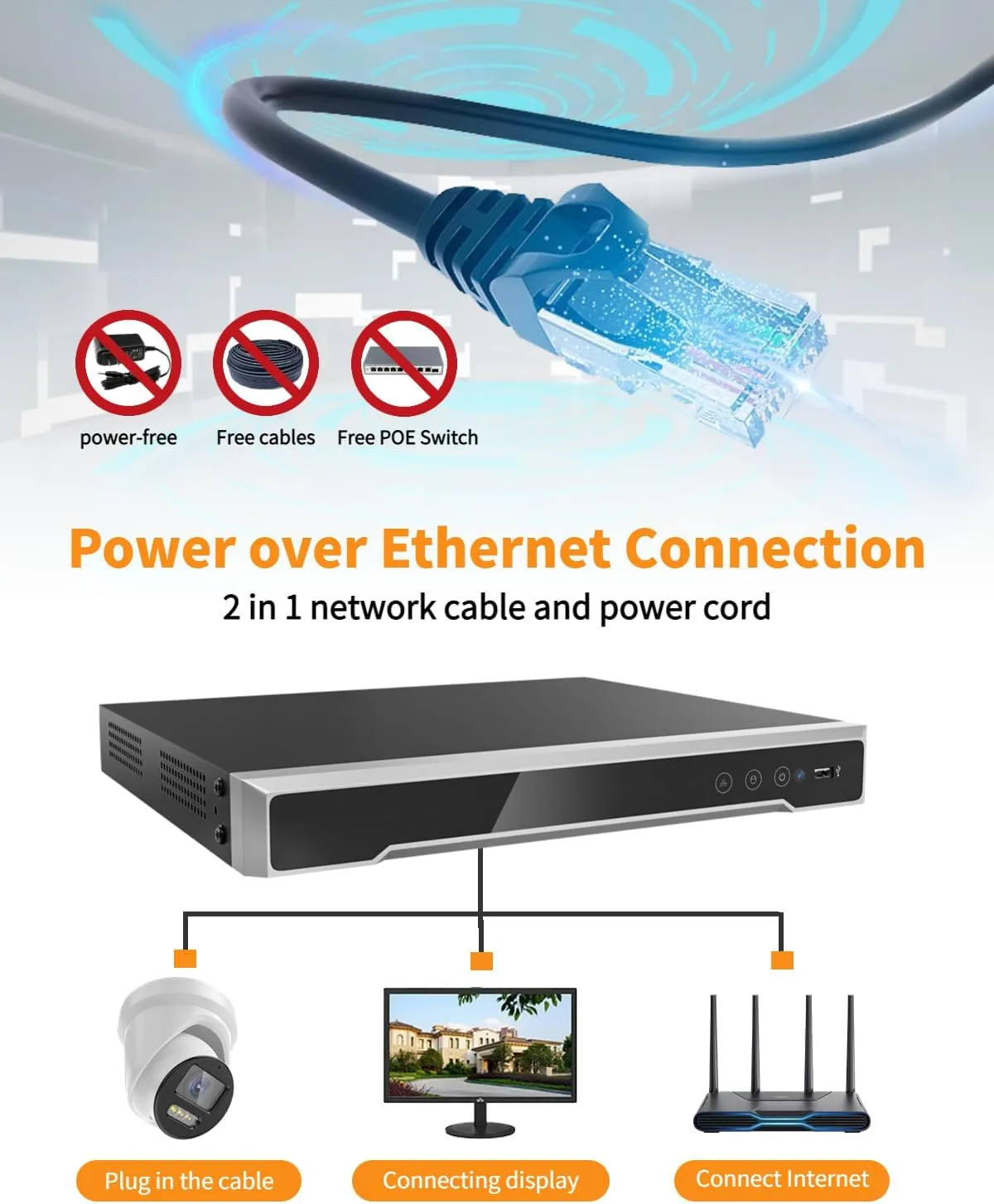 Hik 16 Channels 1U 16 PoE 8K NVR Network Video Recorder Compatible with HIK IP Camera(International English Version No HDD) 7616NI-M2/16P