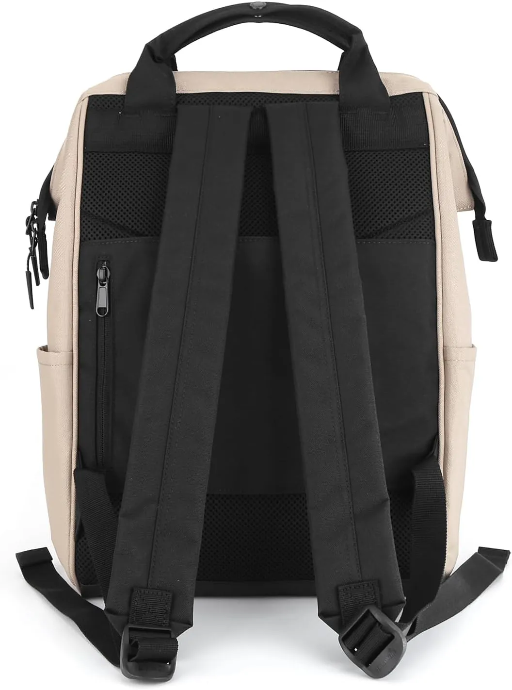 himawari 14.9 inch Women's Laptop Backpack, Large Capacity College Schoolbag, Waterproof Travel Bag for Men & Women-0403-04#khaki