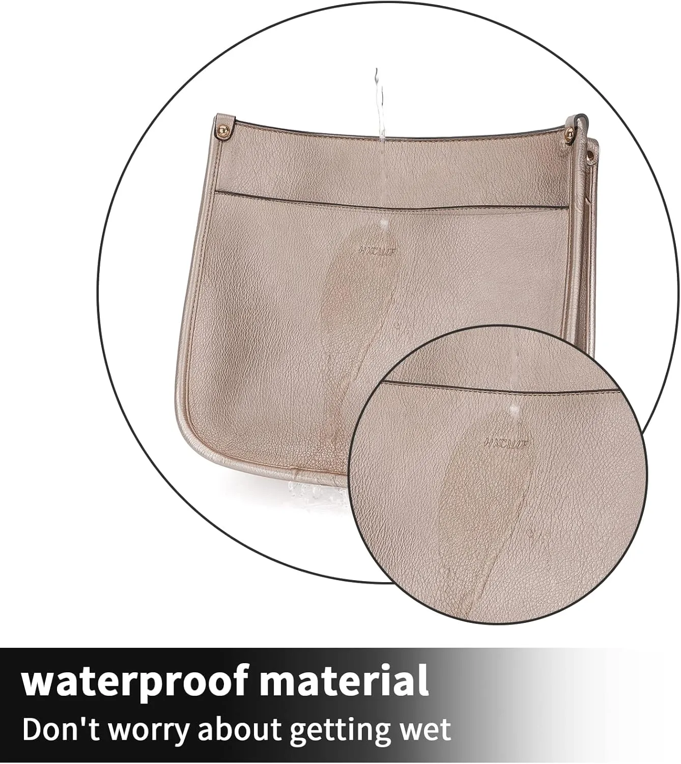 HKCLUF Crossbody Bags for Women Trendy Vegan Leather Hobo Handbags With 2PCS Adjustable Guitar Strap Shoulder Bucket Bags