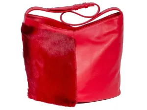 Hobo Springbok Handbag in Red with a Stripe
