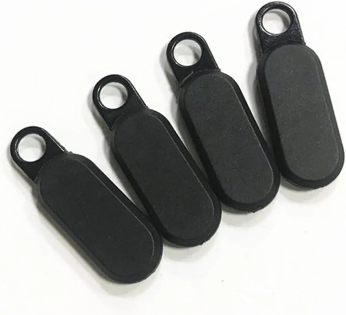 HOMSFOU 32PCS Durable PVC Zipper Head for Handbags and Luggage Injection Molding Silicone Drop Design Fits Zipper Rails Black Color for Long Lasting Use