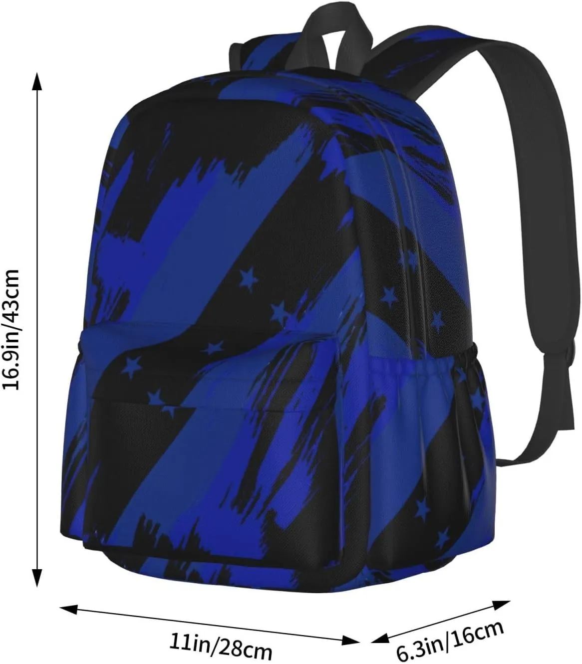 Honduran Flag Large Travel Backpack Casual Backpacks Laptop Daypack Working Rucksack Lightweight Back Pack Sports Bag with Adjustable Shoulder Strap