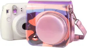 HONGYAN Camera case Transparent Symphony PVC Camera Bag with Shoulder Strap for Fujifilm Mini 11 Camera Accessories