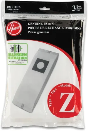 Hoover Type Z Allergen Bag (9-Pack), 4010100Z