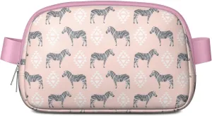 Horse Mini Belt Bag for Men Women Pony Floral Waist Packs Crossbody Bags Adjustable Strap for Hiking Cycling Sports