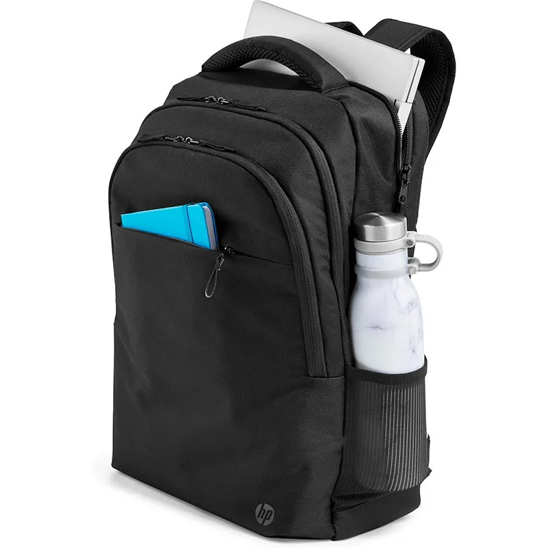 HP Professional 17.3-inch Backpack (500S6AA) - Double-coil, Lockable Zippers, Slip Pockets, Bluetooth® tracker pocket, 0.74 kg, Cable Pass-through,