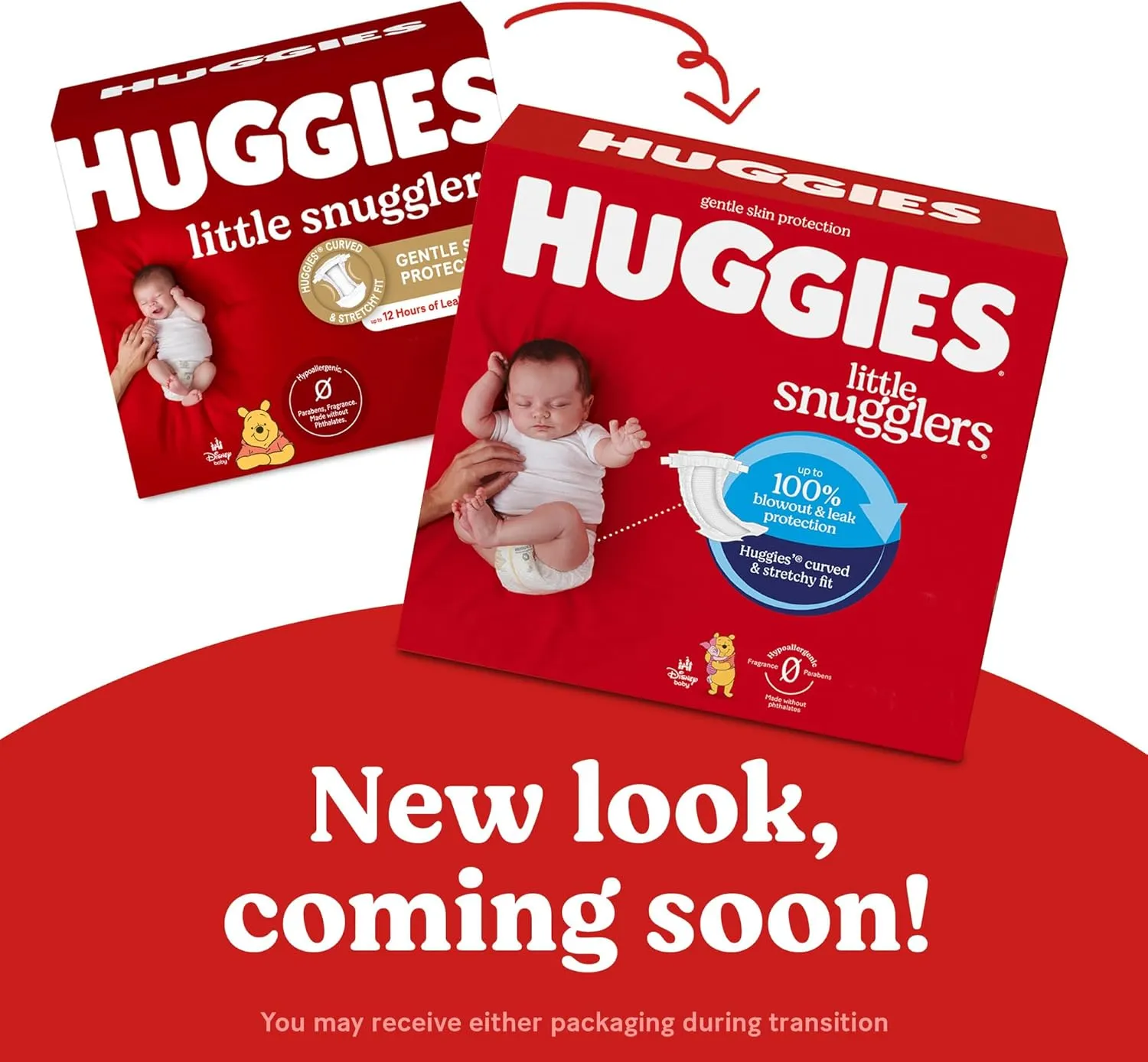 Huggies Newborn Diapers, Little Snugglers Newborn Diapers, Size Newborn (up to 10 lbs), 144 Count, White