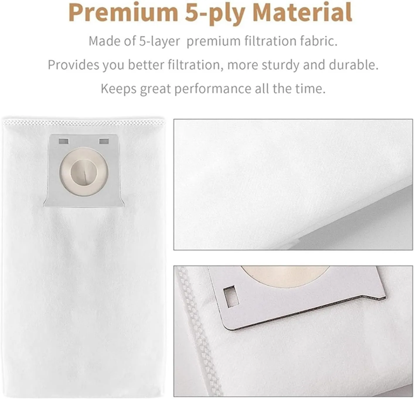 IB600 HEPA Dust Bags Replace For Kenmore BU4018 BU4020 BU4021 BU4022 BU4050 Intuition Upright Vacuum Cleaner(12 Pack)