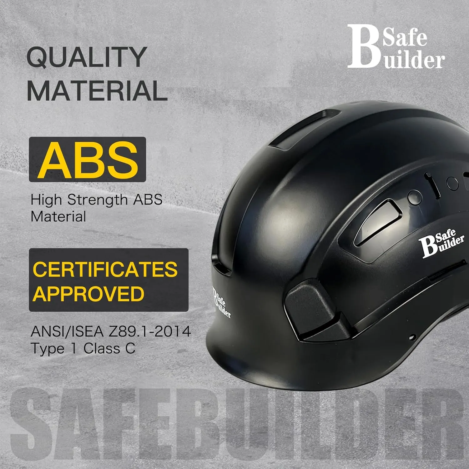 Industrial Safety Helmet with Visor ABS Hard Hat with Visor Adjustable Ventilation Hardhats Construction Head Protection ANSI Z89.1