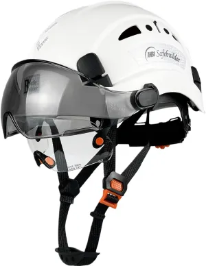 Industrial Safety Helmet with Visor ABS Hard Hat with Visor Adjustable Ventilation Hardhats Construction Head Protection ANSI Z89.1