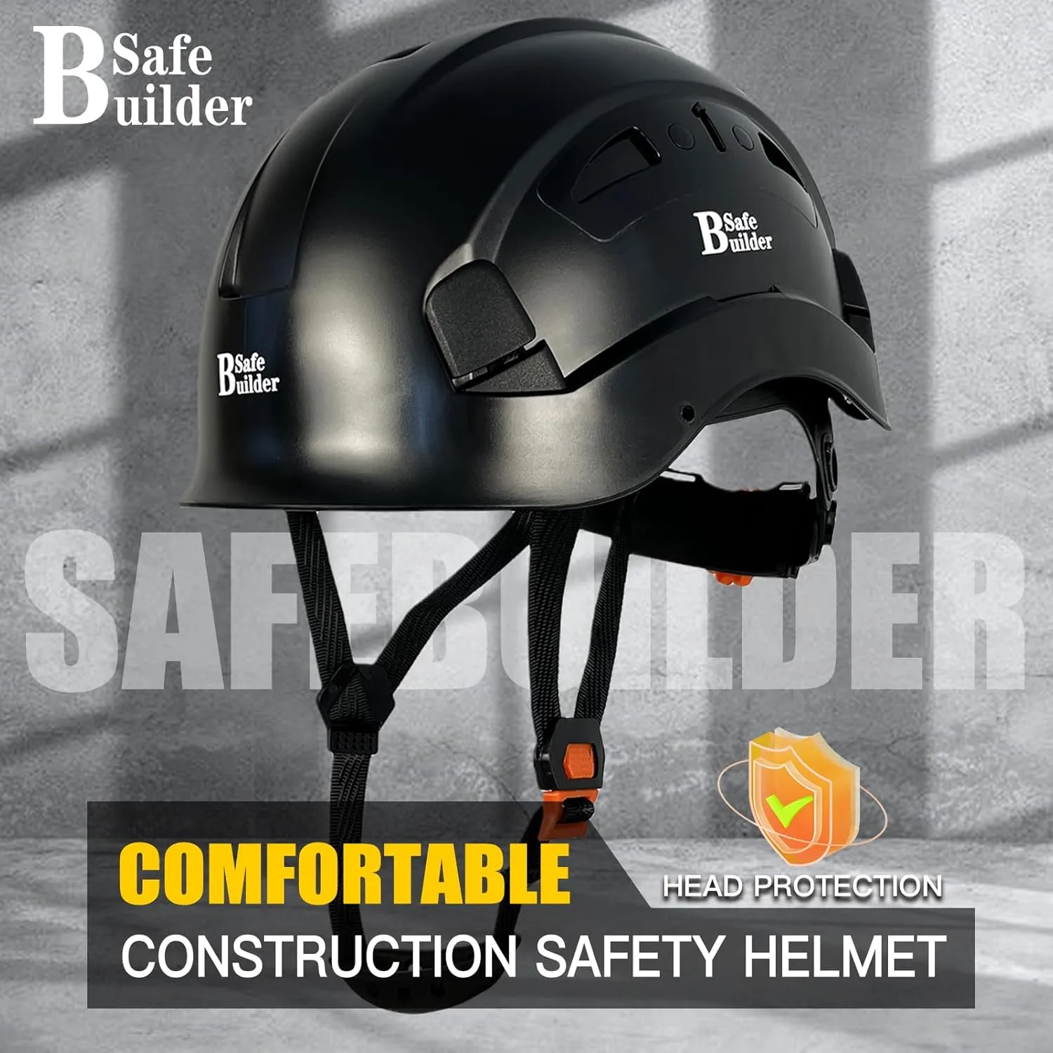 Industrial Safety Helmet with Visor ABS Hard Hat with Visor Adjustable Ventilation Hardhats Construction Head Protection ANSI Z89.1